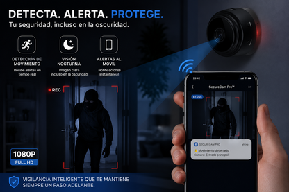 Mini Cámara Espia 1080p HD - SecureCam Pro™