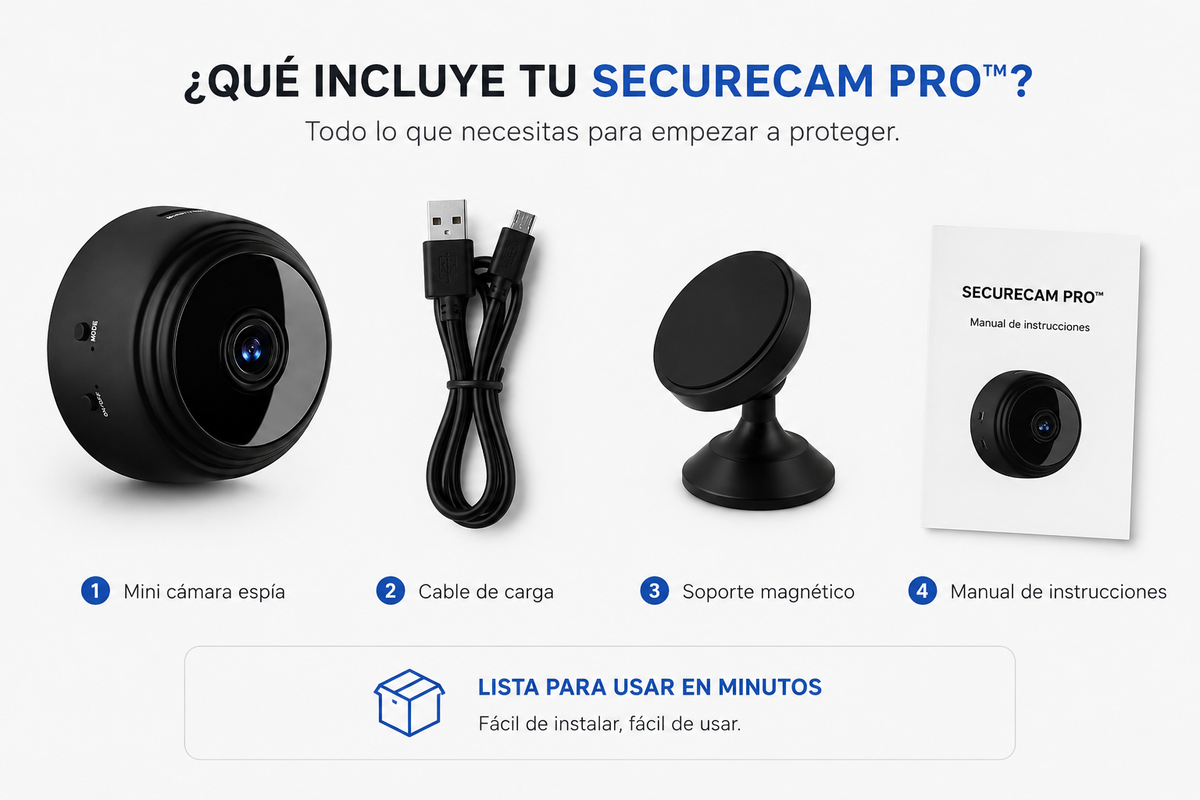 Mini Cámara Espia 1080p HD - SecureCam Pro™